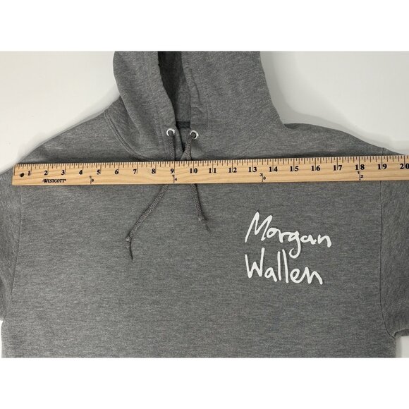 Morgan Wallen Grey Sweatshirt Hoodie Women’s S Dangerous Album Songs Graphic - Picture 15 of 16